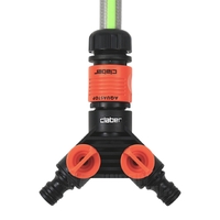 Claber 2-way Hose Splitter w/ Valves