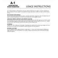 A1 Hard Water Stain Remover - 1 Gallon