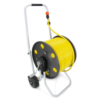 Claber Trolley Hose Reel with 100m of 6mm ID Gardiner Hose