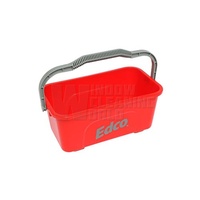Rectangular 11ltr window cleaning bucket - RED