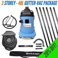 3 Storey - 40L GutterVac Package - 20% OFF!