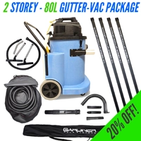 2 Storey - 80L GutterVac Package - 20% OFF!