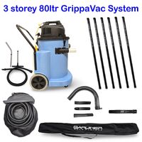 GrippaVac 80ltr Gutter Vacuum System 3 Storeys