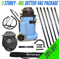 3 Storey - 80L GutterVac Package - 20% OFF!