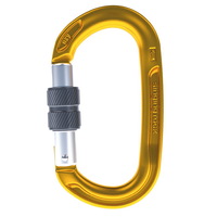 Singing Rock Oxy/Alloy Screw gate Carabiner Gold