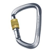 Singing Rock Steel D Screw Gate Carabiner