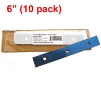 Sorbo 6in Double Edge Scraper Blades - Pack of 10