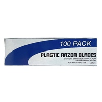 Plastic Razor Blades 1in 100 pack