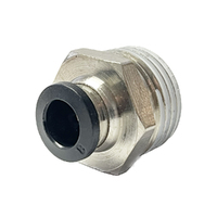 8mm Push fit to 1/2in BSB male thread