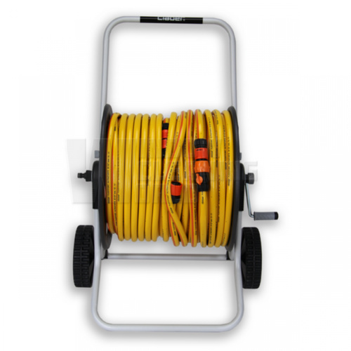 Claber Metal Gemini Hose Reel with Wheels
