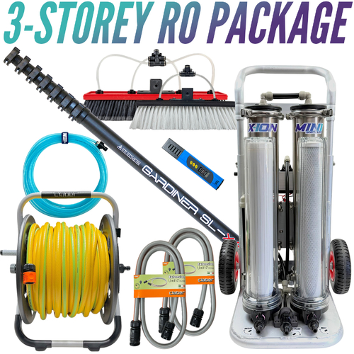 3-Storey Mini Switch RO Water-fed Window Cleaning Package