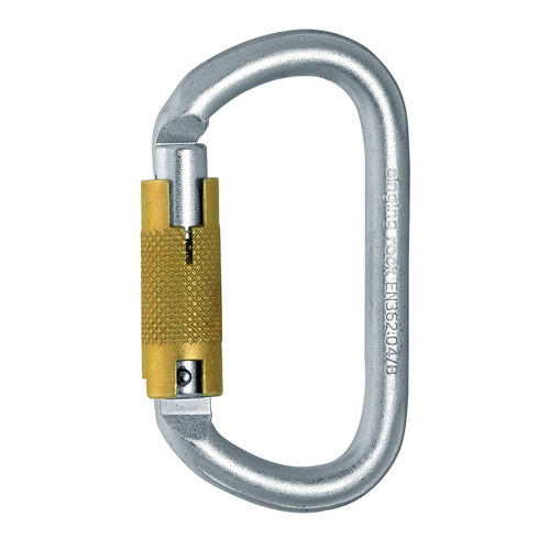 Singing Rock Steel Oval Triple Lock Carabiner