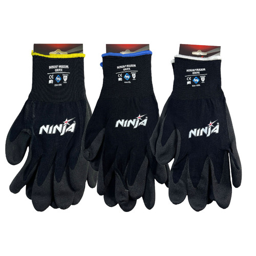Black Chrome Ninja Gloves Large