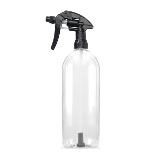 Premium 1L Clear Spray Bottle with Trigger