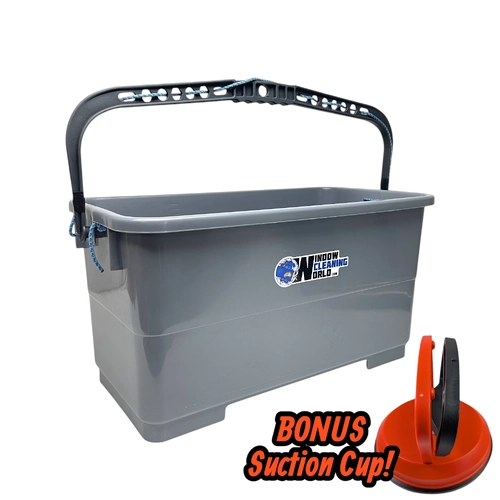 WCW 22L Rope Access Window Cleaning Bucket - Grey