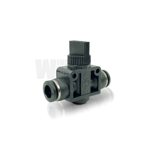 8mm Push Fit Valve Black