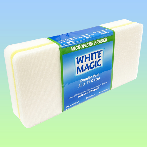 White Magic Eraser Pad - Doodle Pad 